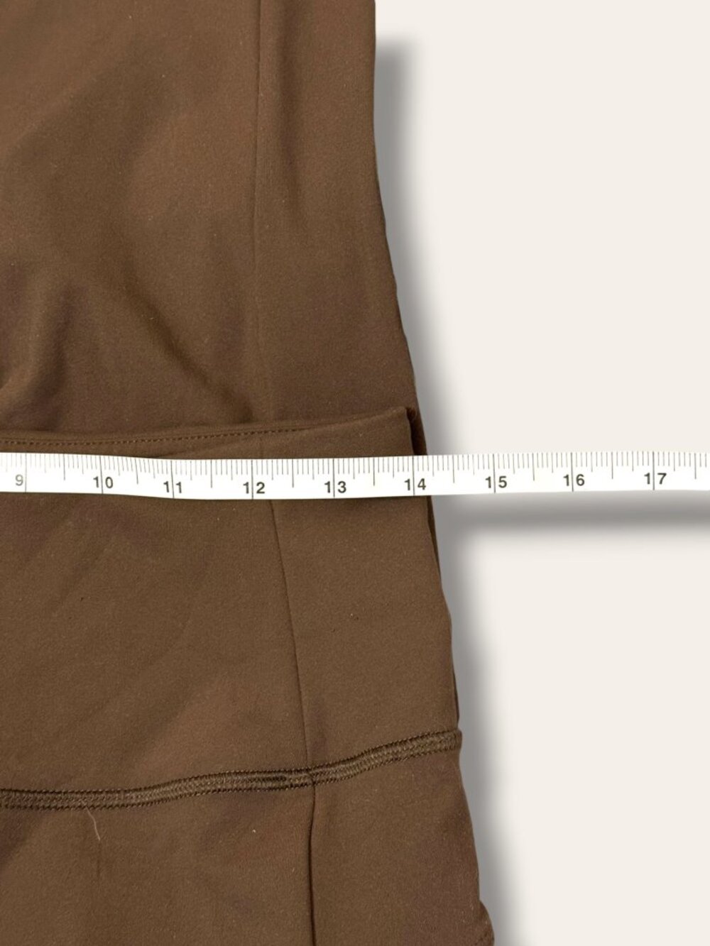 Avalanche Leggings Womens L High Waist Side Pocket Brown Poly Spandex Activewear - Picture 10 of 10